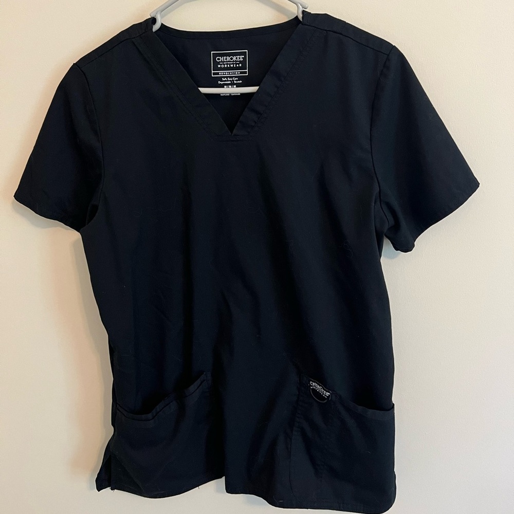 Cherokee Revolution Black Scrubs Set